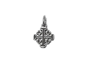 Multi Cross Charm Sterling Silver 15mm, Cross Charms, religious charms, Multi Cross charms - SP427 - BeadPrism