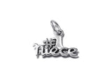 No 1 Niece Charm Sterling Silver 13.5mm, Family Charms, Niece Gifts, #1 Niece charms - SP465