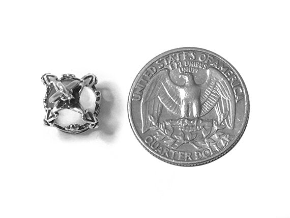 Crown Charm Sterling Silver 17mm, Royal Charms, King Charm, Princess Charm, Crown charms - SP489 - BeadPrism