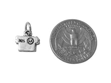 Load image into Gallery viewer, Super Mom Charm Sterling Silver 11.5mm, Mothers Day Gift, Family Charm, Super Mom Charm - SP543 - BeadPrism