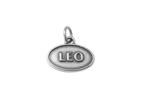 Leo Zodiac Charm Sterling Silver 14mm, Horoscope Charms, Leo Zodiac Pendants - SP608 - BeadPrism