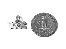 Load image into Gallery viewer, Year 2007 Charm Sterling Silver 10mm, New Year Charms, 10th Anniversary Charms, 2007 charms - SP631 - BeadPrism