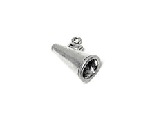 Load image into Gallery viewer, Megaphone Charm Sterling Silver 11.5mm, Megaphone Charm, Cheerleader Charm, Megaphone charms - SP640 - BeadPrism