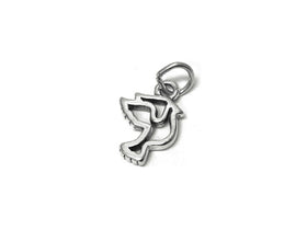 Dove Charm Sterling Silver 16mm, Peace Charms, bird charms, Dove Charms, Dove Outline charms - SP651 - BeadPrism