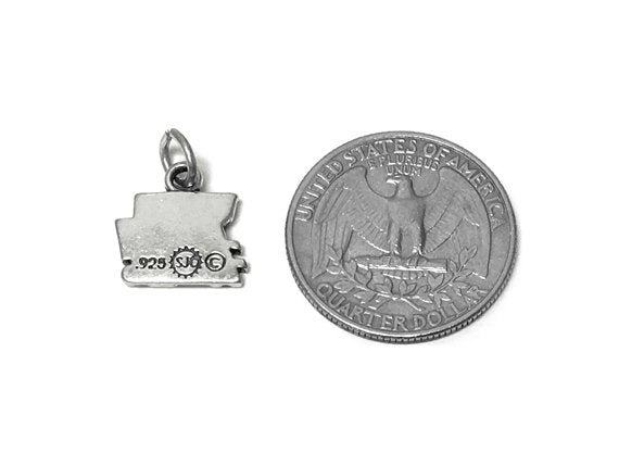 Champion We're #1! Charm Sterling Silver 14mm, Winner Charm, Victory Charm, We're #1! charms - SP653 - BeadPrism