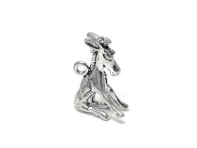 Donkey Charm Sterling Silver 18.5mm, Animal Charms, Mule charms, Farm Charms, Donkey charms - SP656 - BeadPrism