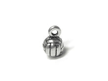 Load image into Gallery viewer, Volleyball Ball Charm Silver 6.75mm, Volleyball Charm, Sports charms, Volleyball Ball charms - SP660 - BeadPrism