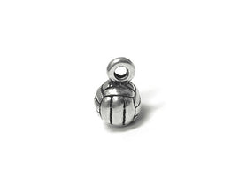 Volleyball Ball Charm Silver 6.75mm, Volleyball Charm, Sports charms, Volleyball Ball charms - SP660 - BeadPrism