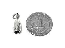 Load image into Gallery viewer, Wine Bottle Charm Sterling Silver 21mm, Bottle Charms, wine charms, Bartender Charms - SP687 - BeadPrism