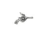 Pistol Charm Sterling Silver 21.5mm, Weapon Charms, Gun charm, Military charm, Pistol charms - SP693