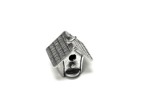 Bird House Charm Sterling Silver 15.5mm, Animal charms, Nature Charms, Bird House charms - SP709 - BeadPrism