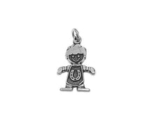 Load image into Gallery viewer, Lucky Boy Charm Sterling Silver 23.5mm, Lucky Charms, Horseshoe charms, Lucky Boy charms - SP740 - BeadPrism