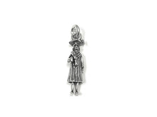 Load image into Gallery viewer, Girl Graduation Charm Sterling Silver 26mm, Graduation Gift, Silver Girl Graduation charms - SP742 - BeadPrism