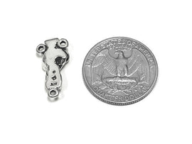 Madonna and Child Rosary Center connector Sterling Silver 21.5mm, Madonna Child Rosary - SP750 - BeadPrism