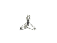 Load image into Gallery viewer, Whale Tail Charm Sterling Silver 14mm, Ocean charms, Sea Charms - SP768 - BeadPrism
