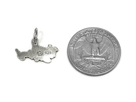 Happy Birthday Charm Sterling Silver 13mm, Birthday Charm, Party Charm, Happy Birthday Charm - SP773 - BeadPrism