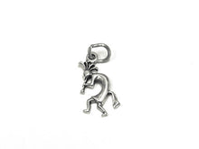 Load image into Gallery viewer, Kokopelli Facing Left Charm Sterling Silver 15mm, Native American Charms, Kokopelli charms - SP782 - BeadPrism