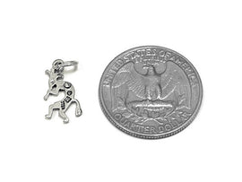 Kokopelli Facing Right Charm Sterling Silver 15mm, Native American Charms, Kokopelli charms - SP783 - BeadPrism