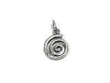 Spiral Charm Sterling Silver 14mm, Swivel Charms, Celtic Charms, Maze Celtic Swirl charms - SP790