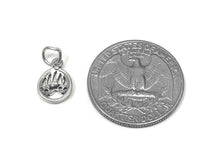 Load image into Gallery viewer, Bear Paw Charm Sterling Silver 12mm, Animal Charms, Bear charms, Paw Print Charm, Paw charms - SP795 - BeadPrism