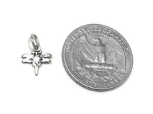 Load image into Gallery viewer, Dragonfly Charm Sterling Silver 10mm, Animal Charm, Bug charm, Nature charm, Dragonfly charm - SP811 - BeadPrism