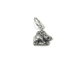 Koala Charm Sterling Silver 11mm, Animal Charms, Australia charm, Forest charm, Koala charms - SP815 - BeadPrism