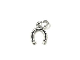 Horseshoe Charms Sterling Silver 11mm, Lucky Charms, good luck charms, Horseshoe charms - SP829 - BeadPrism