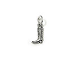 Cowboy Boot Charm Sterling Silver 12mm, Western Charms, Old West Charms, Cowboy Boot charms - SP838
