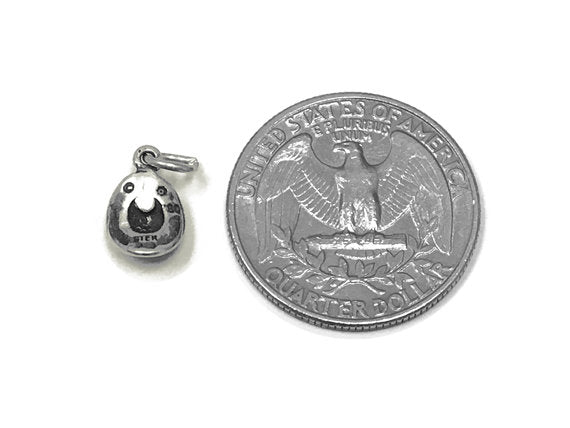Cowboy Hat Charm Sterling Silver 12mm, Western Charms, Old West Charms, Cowboy Hat charms - SP842 - BeadPrism
