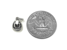 Cowboy Hat Charm Sterling Silver 12mm, Western Charms, Old West Charms, Cowboy Hat charms - SP842 - BeadPrism