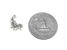 Load image into Gallery viewer, Unicorn Charm Sterling Silver 11mm, Fantasy Charms, Animal Charm, Fairy Tale, Unicorn charms - SP844 - BeadPrism