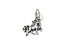 Load image into Gallery viewer, Unicorn Charm Sterling Silver 11mm, Fantasy Charms, Animal Charm, Fairy Tale, Unicorn charms - SP844 - BeadPrism