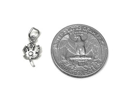 Maple Leaf Charm Sterling Silver 14mm, Nature Charms, Floral Charms, Maple Leaf charms - SP852 - BeadPrism