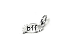 Load image into Gallery viewer, BFF Text Chat Charm Sterling Silver 15mm, Friendship Charms, Best Friend Charms, BFF charms - SP855 - BeadPrism