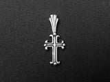Cross Charm Sterling Silver 22mm, religious charms, christian charms, cross charms - SP105
