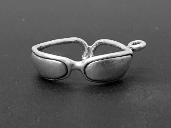 Sunglasses Charm Sterling Silver 23mm, Diva Charms, Fashion Charms, Sunglasses charms SP133 - BeadPrism