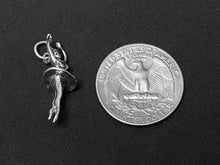 Load image into Gallery viewer, Ballerina Charm Sterling Silver 26.5mm, Dancer Charm, Ballerina charms, Ballet Dancer SP137 - BeadPrism