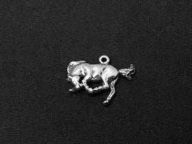 Horse Charm Sterling Silver 14mm, Bucking Bronco Charms, Animal charm, Bucking Bronco charms - SP160 - BeadPrism