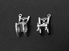 Load image into Gallery viewer, Rocking Chair Charm Sterling Silver 18.5mm, Rocker Charm, Rocking Chair charms - SP210 - BeadPrism