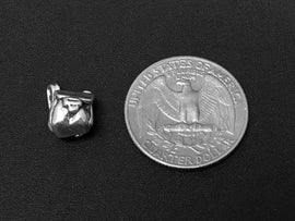Backpack Charm Sterling Silver 12.5mm, Travel Charms, School Charm, Backpack charms - SP213 - BeadPrism