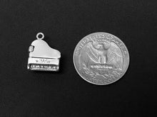 Load image into Gallery viewer, Grand Piano Charm Sterling Silver 16.5mm, music instrument charms, Grand Piano Charms - SP228 - BeadPrism