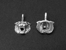 Load image into Gallery viewer, Bobcat Charm Sterling Silver 16.5mm, Cat charms, Animal charms, Bobcat charms - SP245 - BeadPrism