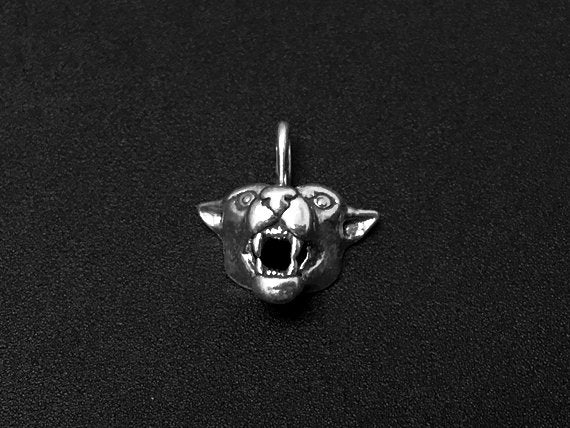 Cougar Charm Sterling Silver 17.5mm, Silver Cougar charms, Animal charms, Cougar charms - SP250 - BeadPrism