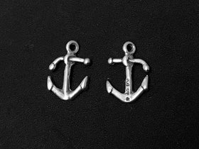 Anchor Charm Sterling Silver 17mm, Sea Charms, Boat Charms, Nautical Charms, Anchor charms - SP307 - BeadPrism