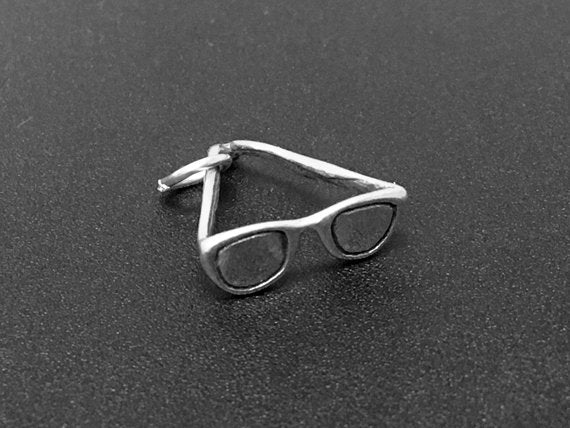 Sunglasses Charm Sterling Silver 15mm, Sunglasses Charms, Fashion Charms, Beach charms - SP329 - BeadPrism