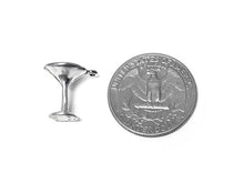 Load image into Gallery viewer, Martini Glass Charm Sterling Silver 14.5mm, Drink Charms, Party Charms, Martini Glass charms - SP303 - BeadPrism