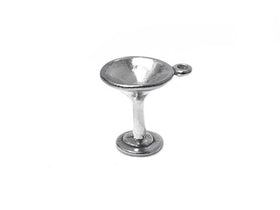 Martini Glass Charm Sterling Silver 14.5mm, Drink Charms, Party Charms, Martini Glass charms - SP303 - BeadPrism