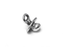 Load image into Gallery viewer, Pacifier Charm Sterling Silver 13mm, New Mother Gift, Mothers Day Gift, Pacifier Charms - SP313 - BeadPrism