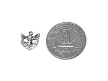 Load image into Gallery viewer, Cat Mask Charm Sterling Silver 12.5mm, Cat Charm, Pet charm, Animal charms, Cat Mask charms - SP316 - BeadPrism