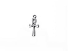 Load image into Gallery viewer, Ankh Charm Sterling Silver 20mm, Symbol of Life, Egyptian Cross charm, small Ankh charms - SP319 - BeadPrism